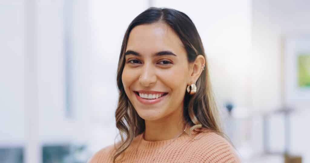 Portrait,,Happy,Or,Face,Of,Woman,In,Home,To,Relax